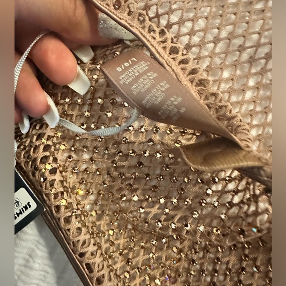 SKIMS x Swarovski gold stretch knot bandeau - Picture 4 of 4